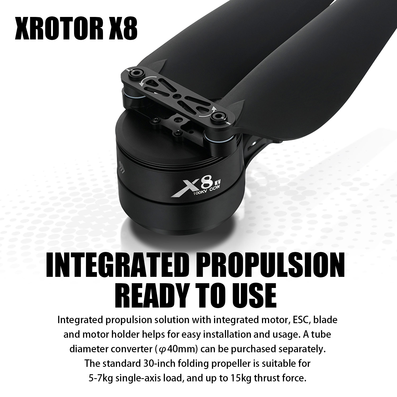 Drone Kit Heavy Lift - X8-Power-System-Kit: 100 kV Motor 80 A