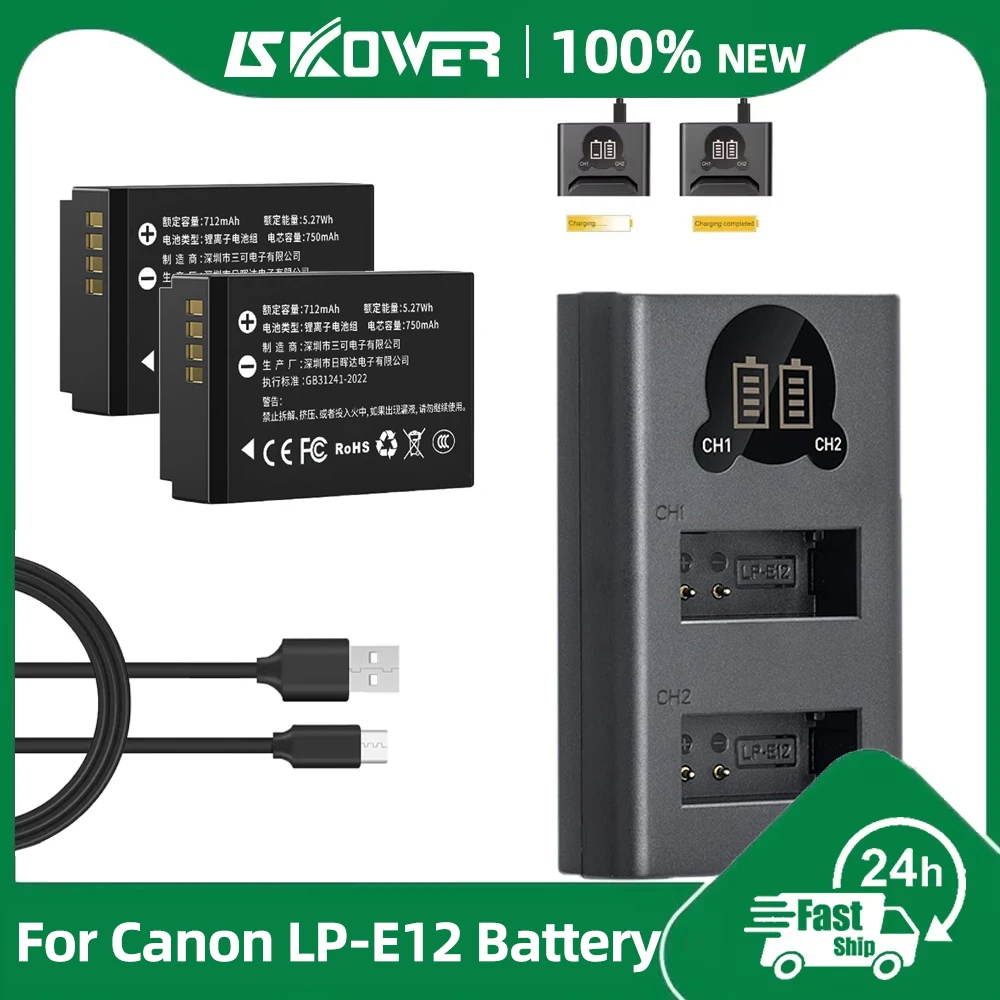 Neuer LP-E12 Kamera-Akku für C – Canon Camera Eos M50 Mark Ii Bewertung und Preis