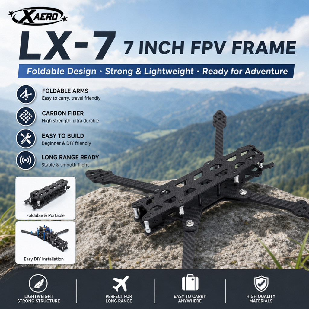 PAURC LX-7 faltbarer 7-Zoll-FP – Drone Kit Octocopter Bewertung und Preis