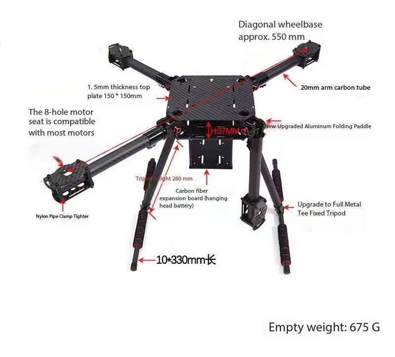 APStore Carbonfaser-Hardware V – Drone Kit Vtol Bewertung und Preis